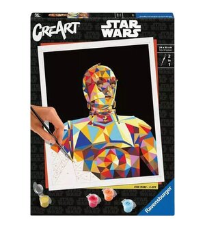 Preorder: Star Wars CreArt Paint by Numbers Painting Set C-3PO 24 x 30 cm