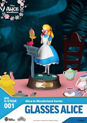 Preorder: Alice in Wonderland Mini Diorama Stage PVC Statue Glasses Alice 10 cm