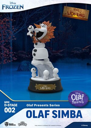 Preorder: Frozen Mini Diorama Stage PVC Statue Olaf Presents Olaf Simba 12 cm