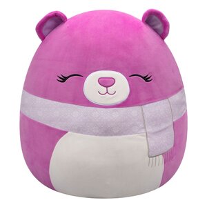 Preorder: Squishmallows Plush Figure Purple Bear with Closed Eyes and Scarf Crisanta 50 cm