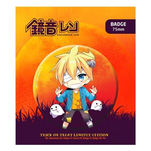 Preorder: Hatsune Miku Pin Badge Halloween Limited Edition Kagamine Len