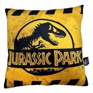 Preorder: Jurassic Park Pillow Caution Logo 45 cm