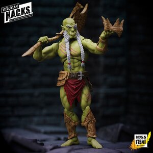 Preorder: Vitruvian H.A.C.K.S. Action Figure Mighty Orc Sovran BurZagi