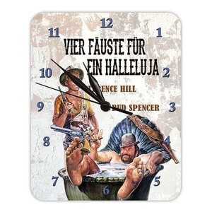 Preorder: Bud Spencer & Terence Hill Wall Clock Vier Fäuste für ein Halleluja