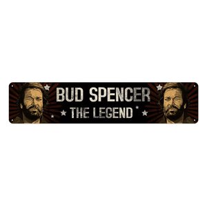 Bud Spencer Tin Sign The Legend 46 x 10 cm