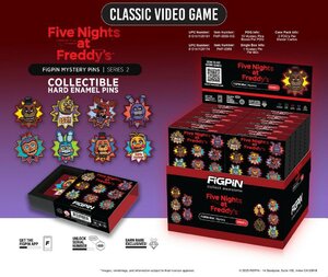 Five Nights at Freddys: Classic Video Game Blind Box Enamel Pin - 10 Piece CDU