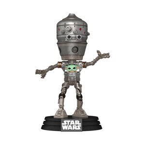 Star Wars: The Mandalorian POP! Deluxe Vinyl Bobblehead Figure IG-12 with Grogu 17 cm