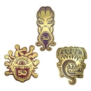 Preorder: Dungeons & Dragons Pin Badge Set 50th Anniversary