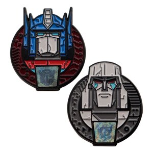 Preorder: Transformers Pin Badge 2-Pack 40th Anniversary