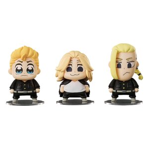 Preorder: Tokyo Revengers Chibi Figures Takemichi Hanagaki, Manjiro Sano, Ken Ryuguji Bkub Ver. 7 cm