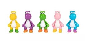 World of Nintendo Super Mario Mini Figure 5-Pack Super Mario Wiggler, Mario und Luigi 6 cm