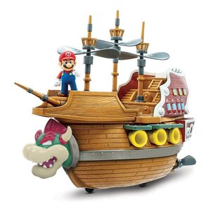 World of Nintendo Super Mario Playset Bowsers Airship Deluxe