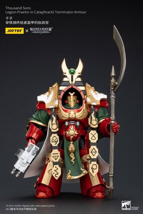 Preorder: Warhammer The Horus Heresy Action Figure 1/18 Thousand sons Legion Praetor in Cataphractii Terminator Armour 12 cm