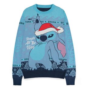 Preorder: Lilo & Stitch Sweatshirt Christmas Jumper Stitch Blue Size L