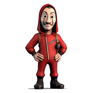 Preorder: Money Heist Minix Figure Berlin w/ Mask 12 cm