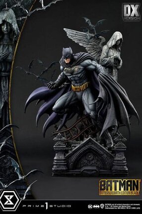 Preorder: Batman Ultimate Premium Masterline Series Statue 1/4 Batman Rebirth Edition Black Deluxe Version 71 cm