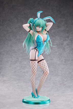 Preorder: Original Character PVC Statue 1/4 Green Twin Tail Bunny-chan Fishnet Tights Ver. 43 cm