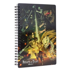 Preorder: Attack on Titan Notebook with 3D-Effect Struggle