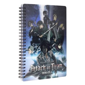 Preorder: Attack on Titan Notebook with 3D-Effect Group