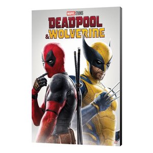 Preorder: Marvel Wooden Wall Art Deadpool & Wolverine 02 Best friends 35 x 50 cm