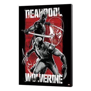 Preorder: Marvel Wooden Wall Art Deadpool & Wolverine 03 Maximum Effort 35 x 50 cm