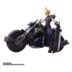 Preorder: Final Fantasy VII Bring Arts Action Figure and vehicle Cloud Strife & Hardy-Daytona 15 cm