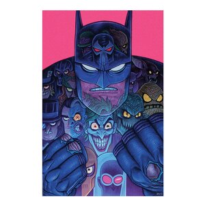 Preorder: DC Comics Art Print Batman & The Rogues Gallery 41 x 61 cm - unframed