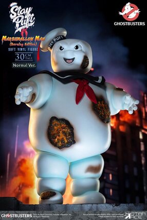 Preorder: Ghostbusters Soft Vinyl Statue Stay Puft Marshmallow Man Burning Edition Normal Version 30 cm