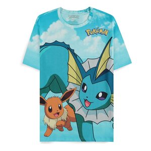 Pokémon T-Shirt Mirage AOP Eevee Evolutions Size M