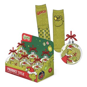 Preorder: The Grinch Tree Ornment with Anti-Slip Socks 38-45