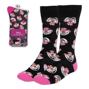 Preorder: Disney Socks Alice in Wonderland Cheshire Cat Faces 36-43