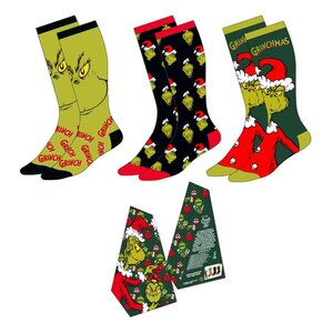 Preorder: The Grinch Socks 3-Pack 38-45