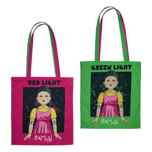 Preorder: Squid Game Tote Bag Red light, green light