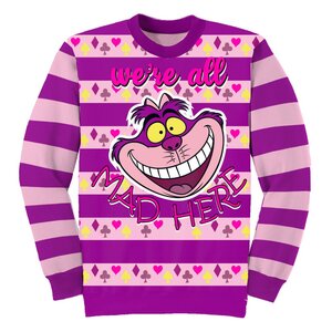 Preorder: Disney Sweatshirt Jumper Alice in Wonderland All Mad Here Size S