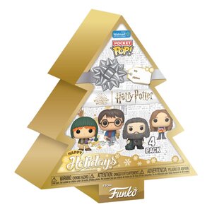 Harry Potter Holiday 2024 Pocket POP! Vinyl Keychains 4-Pack Tree Holiday Box 4 cm