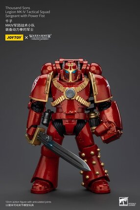 Preorder: Warhammer The Horus Heresy Action Figure 1/18 Thousand Sons Legion MK IV Tactical Squad Sergeant with Power Fist 12 cm