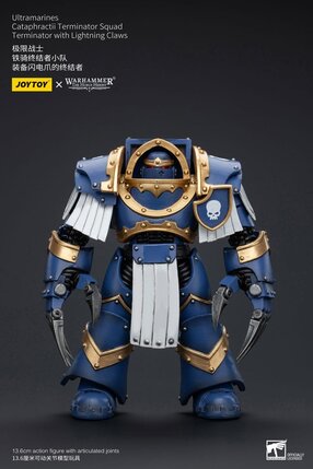 Preorder: Warhammer The Horus Heresy Action Figure 1/18 Ultramarines Cataphractii Terminator Squad Terminator with Lightning Claws 14 cm