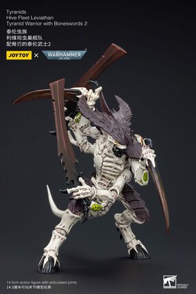 Preorder: Warhammer 40k Action Figure 1/18 Tyranids Hive Fleet Leviathan Tyranid Warrior with Boneswords 2 15 cm