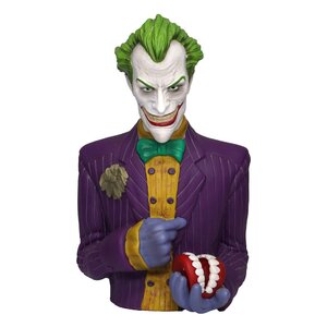 Preorder: Batman Arkham Asylum PX Coin Bank Joker