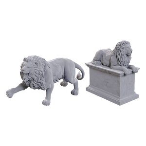 Preorder: WizKids Deep Cuts Miniatures Unpainted Miniatures 2-Pack Stone Lion