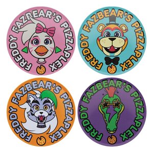 Preorder: Five Nights at Freddys Coaster 4-Pack Printed Drinks