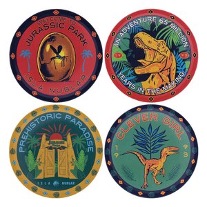 Preorder: Jurassic Park Coaster 4-Pack