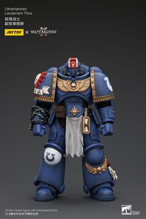 Preorder: Warhammer 40k Action Figure 1/18 Uitramarines Lieutenant Titus 13 cm