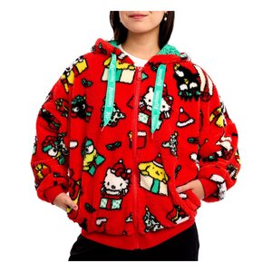 Preorder: Hello Kitty by Loungefly hooded jacket Winter Wonderland  Size XL