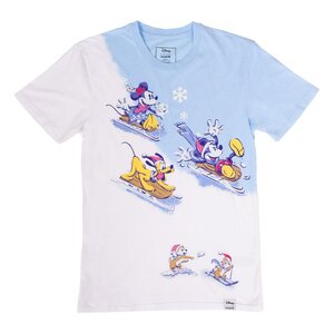 Preorder: Disney by Loungefly Tee T-Shirt Unisex Mickey and Friends Winter Wonderland Size S