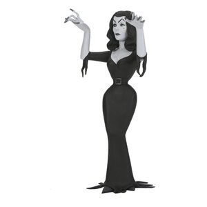 Preorder: Vampira Toony Terrors Action Figure Vampira Silver Screen Edition 15 cm