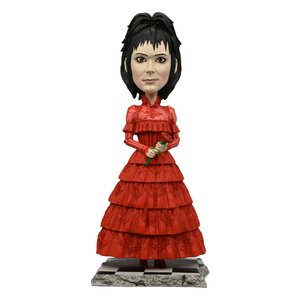 Preorder: Beetlejuice Beetlejuice Head Knocker Bobble-Head Lydia Wedding 20 cm