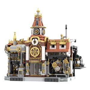 Preorder: Original-Steampunk Series Construction Set Steampunk Railway Station 36 cm