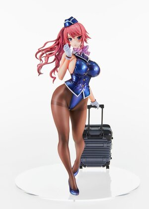 Preorder: Original Character PVC Statue Tight na Oshigoto Work 3: Cabin Attendant Aya Saionji Antenna Shop Limited Edition 25 cm