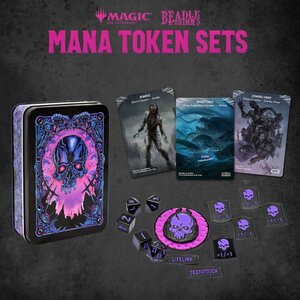 Preorder: Magic the Gathering Dice and Token Pack Black Mana